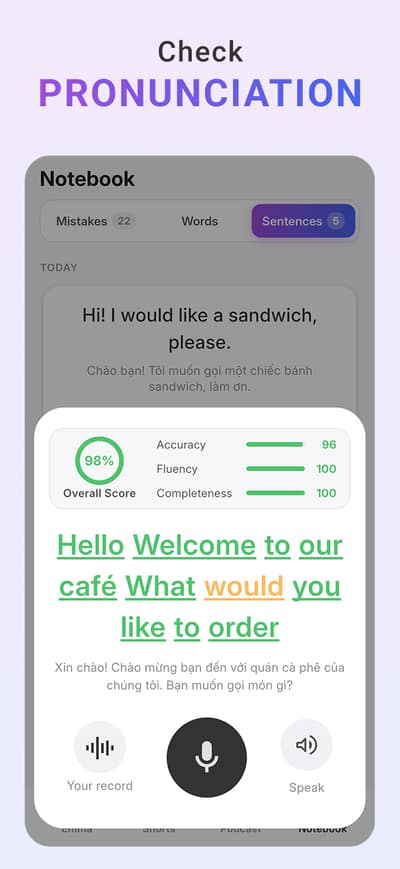 Lang Shadow app screen 6